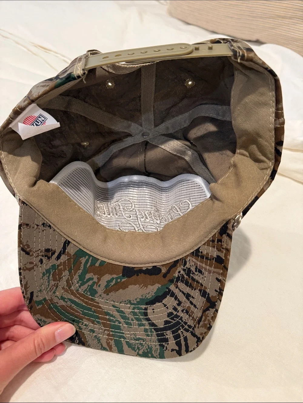 Living Fully Camouflage Cap in Brown
